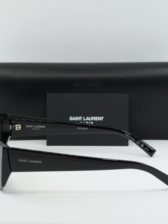 Saint Laurent SL593 001 Cat Eye Sunglasses - Black
